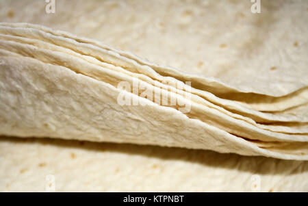 Flour Tortillas Stock Photo