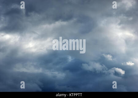 Dark sky and storm clouds Stock Photo