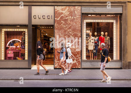 Gucci Store, Florence, Italy Stock Photo