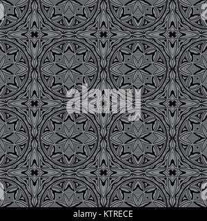 Antique seamless silver background round cross outline Stock Vector