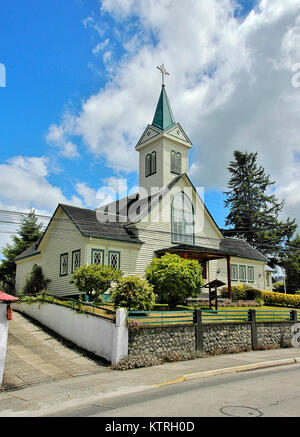 church at frutillar Stock Photo