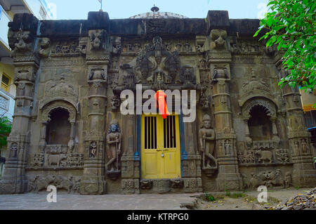 Trishund Mayureshshwar Ganesh Temple at Somawar Peth Pune Maharashtra India Stock Photo