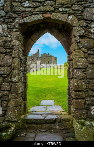 Interior sight in Dunnottar Castle, near Stonehaven, Scotland. Stock Photo