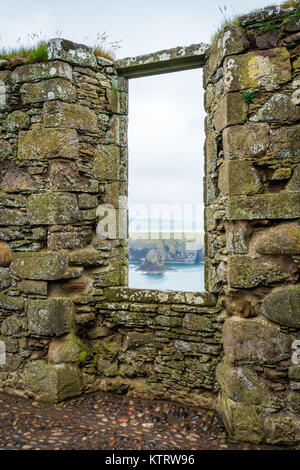 Interior sight in Dunnottar Castle, near Stonehaven, Scotland. Stock Photo