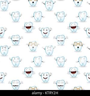 illustration of tooths on a white background Stock Vector Image & Art ...
