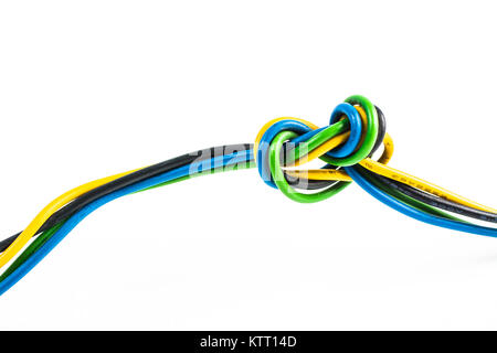 computer cable isolated on white background Stock Photo