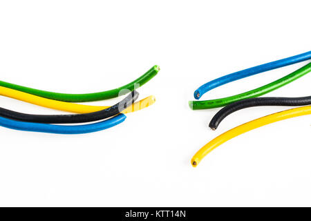 computer cable isolated on white background Stock Photo