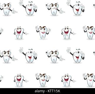 illustration of tooths on a white background Stock Vector Image & Art ...