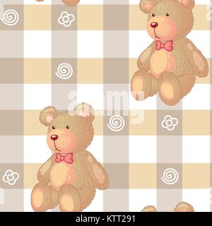 Illustration of a seamless pattern Stock Vector