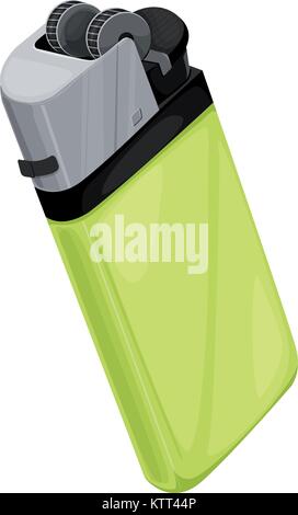 Cigarette lighter on white background Stock Vector