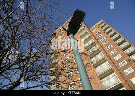 East Marsh high rise council flats, Grimsby, UK. Stock Photo