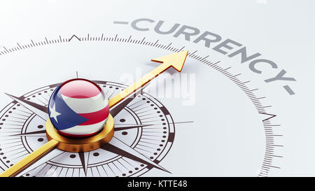 Puerto Rico High Resolution Currency Concept Stock Photo