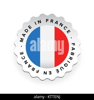 Fabrique en France - Made in France in French calligraphy hand lettered  label. Vector template for logo design, tags, badges, stickers, emblem,  produc Stock Vector Image & Art - Alamy