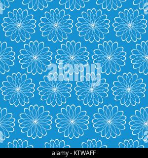 Abstract pattern on turn blue background Stock Vector