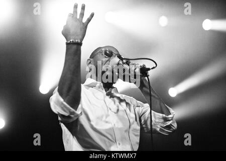 The American hip-hop dup Black Star performs a live concert at VEGA in Copenhagen. The duo consists of the rappers Mos Def (pictured) and Talib Kweli. Denmark 12.07. 2012. Stock Photo