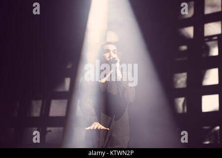 The Canadian singer and musician Drake performs a live concert at Forum in Copenhagen. Denmark 13/04 2012. Stock Photo