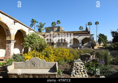 San Juan Capistrano, Ca - December 1, 2017: Mission San Juan Capistrano. The jewel of the Missions was founded in 1776. Stock Photo
