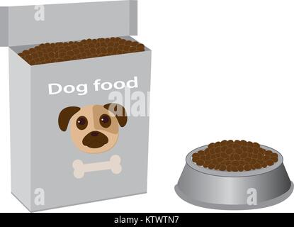 Dog food in vector Stock Vector