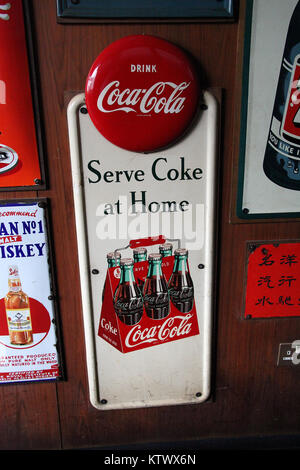 Old Coca Cola Sign Stock Photo