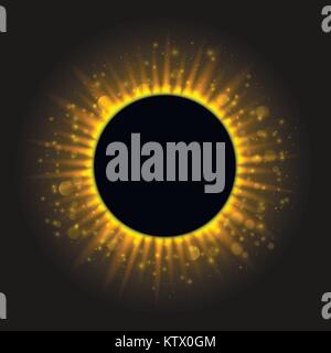 Eclipse of the sun Stock Vector