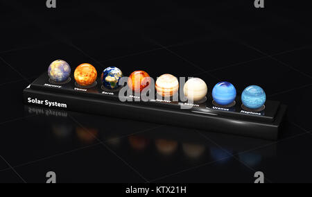 3d illustration of the planets of our solar system Stock Photo - Alamy