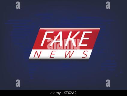 Fake news illustration Stock Vector