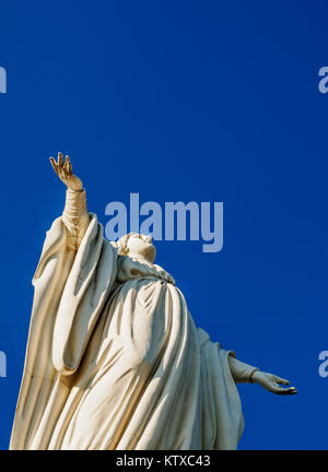 Virgin Mary Statue, San Cristobal Hill, Santiago, Chile, South America Stock Photo