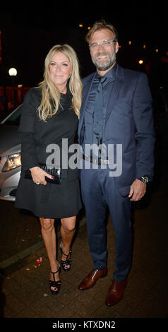 James Milner Foundation Charity Ball at Event City - Arrivals  Featuring: Ulla Sandrock, Juergen Klopp Where: Manchester, United Kingdom When: 26 Nov 2017 Credit: WENN.com Stock Photo