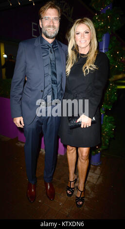 James Milner Foundation Charity Ball at Event City - Arrivals  Featuring: Ulla Sandrock, Juergen Klopp Where: Manchester, United Kingdom When: 26 Nov 2017 Credit: WENN.com Stock Photo