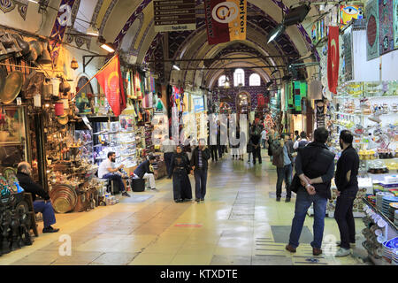 Grand Bazaar (Kapali Carsi), Market, Old City, Istanbul, Turkey, Europe Stock Photo