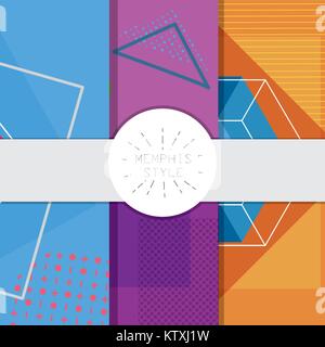 Memphis style design Stock Vector