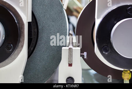 high precision centerless grinding CNC machine;side view Stock Photo