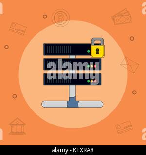 Blockchain concept design Stock Vector