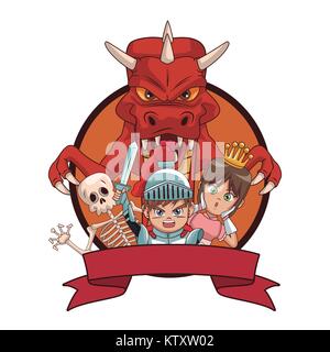 Videogames characters cartoons Stock Vector