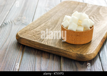 White sugar cubes in bowl. Selective focus, Stock Photo