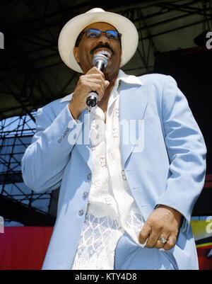 IRVINE, CA - 2002: Steve Harvey pictured at stand up performance in Irvine, California in 2002. Credit: Pat Johnson/MediaPunch Stock Photo