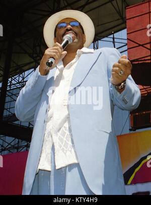 IRVINE, CA - 2002: Steve Harvey pictured at stand up performance in Irvine, California in 2002. Credit: Pat Johnson/MediaPunch Stock Photo