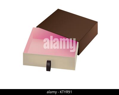 Packaging boxes with different sizes on white background Stock Vector