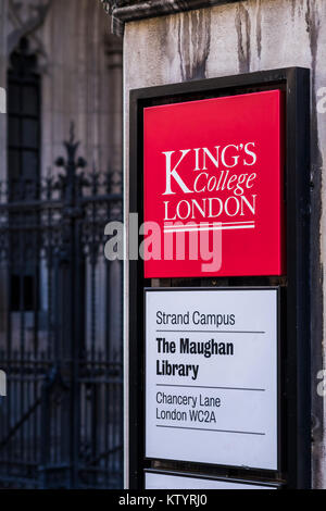 The neo-Gothic architecture of the Kings College Library in Chancery ...