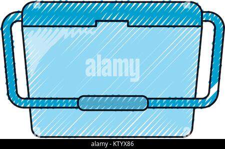 portable fridge  vector illustration Stock Vector