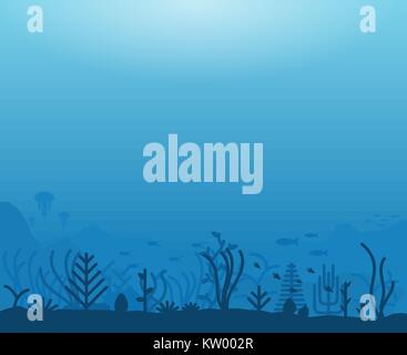 Underwater sea life Stock Vector