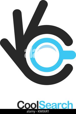Search icon. Ok symbol, Okay vector logo, high quality Stock Vector