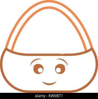 Empty basket market kawaii cute cartoon Stock Vector Image & Art - Alamy