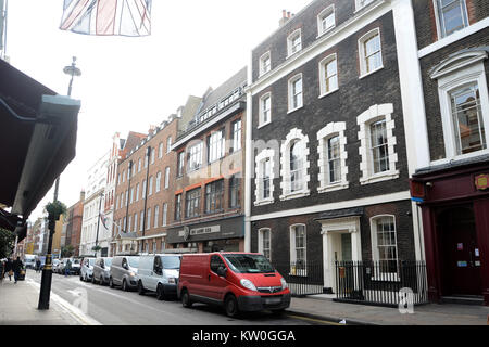 Soho House 76 Dean Street the private members club where Prince Harry met Meghan Markle  Featuring: Soho House 76 Dean Street Where: London, United Kingdom When: 27 Nov 2017 Credit: Tony Oudot/WENN Stock Photo