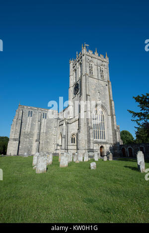 The Priory Church of the Holy Trinity (Christchurch Priory) is the longest Parish Church in England and is larger than 21 English cathedrals. Stock Photo