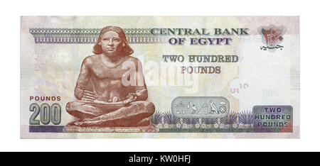 200 Egyptian pounds (front side) Stock Photo