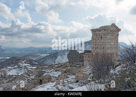 Sagalassos is an archaeological site in southwestern Turkey, about 100 km north of Antalya and 30 km from Burdur province. Stock Photo