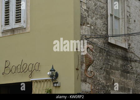 Architectural details from the 4th century in Diocletian's Palace in Split, Croatia Stock Photo