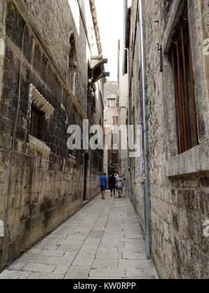 Architectural details from the 4th century in Diocletian's Palace in Split, Croatia Stock Photo