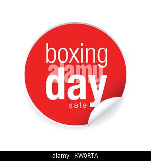 Boxing day label tag sticker Stock Vector